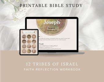 Cuaderno de estudio bíblico sobre las 12 tribus de Israel / Diario de reflexión bíblica (PDF)