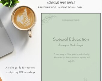 Guía de acrónimos de educación especial, explicación de términos de las reuniones del IEP/ARD (descarga en PDF)