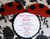 Items similar to Ladybug Party Invitation Ladybug Theme 