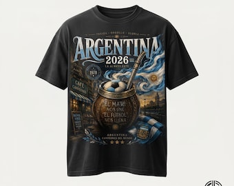 Argentina El Mate Futbol PNG / La Albiceleste 2026 Archivo de Diseño Gráfico de Fútbol de Buenos Aires / Camiseta AFA Campeones PNG