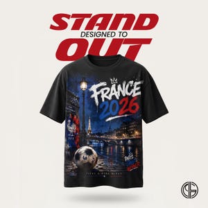 France 2026 Paris Night PNG | FFF Fiers D'Etre Bleus Soccer Graphic Design File | France World Cup Shirt PNG Instant Download image 3