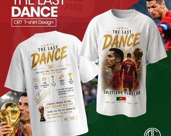 Cristiano Ronaldo Last Dance T-Shirt | CR7 World Cup 2026 Portugal Soccer Fan Gift | Legends Never Retire, T Shirts PNG