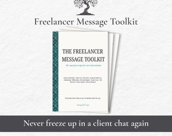 Freelancer Client Message Scripts, 198 Copy Paste Email Templates, Client Communication, Instant Download