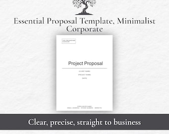 Canva Proposal Template, Freelance Project, Editable Client Document (Instant Download)