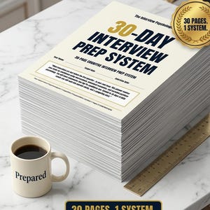 Job Interview Prep Journal, STAR Method Workbook, Career Planner, Interview Tracker.