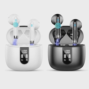 TWS draadloze oordopjes Bluetooth 5.3-koptelefoon 4 ENC-microfoons IP7 voor Android en iPhone