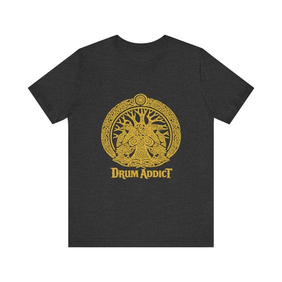Drum Addict Tree of Life T-Shirt | Celtic Drum Lover Tee