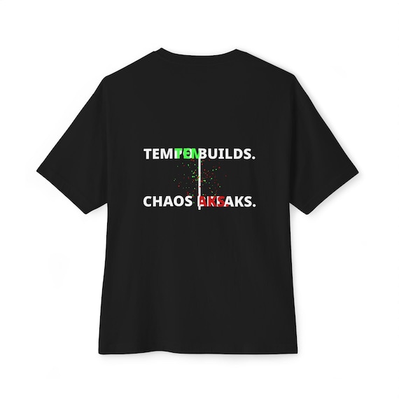 Tempo Defines Chaos Breaks T-Shirt | Abstract Typographic Music Tee
