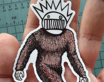 Boogfoot Ween Boognish Bigfoot Sasquatch sticker 2 pack