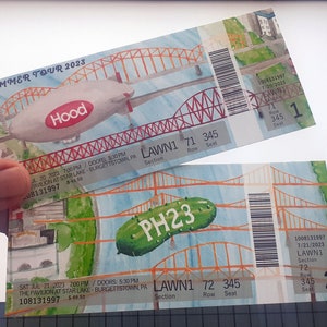 Phish Burgettstown 2023 Ticket Stub phan art phish stubs phish art