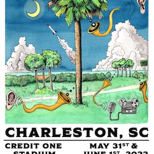 Phish Charleston 2022 Phan Kunstdruck Phish Poster Phish Art