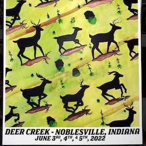 Phish Deer Creek 2022 phan art print phish poster phish art ruoff music center