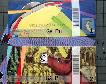 Phish Mansfield 2022 Ticket Stub phan art