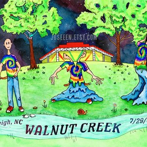 Phish Walnut Creek 2022 phan art print phish poster phish kunst