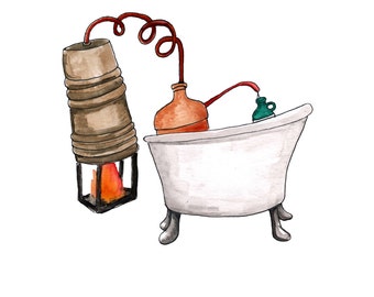 Bathtub Gin- Phish art print song art phanart phishart