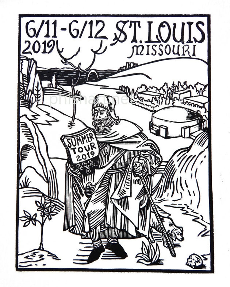 Phish St. Louis 2019 block print image 3