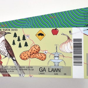 Phish Alpharetta 2023 Ticket Stub phan art phish stubs phish art image 4