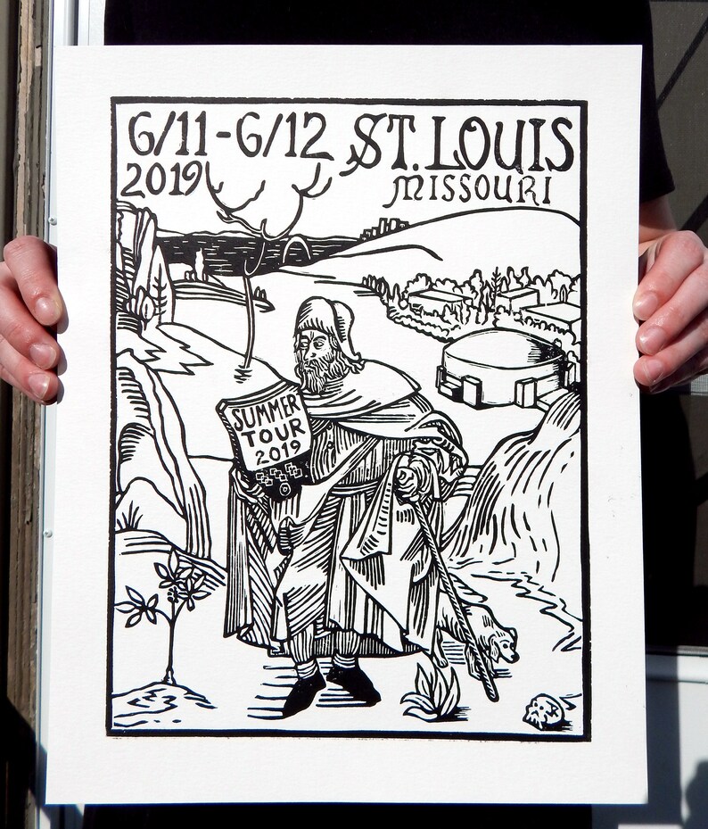 Phish St. Louis 2019 block print image 2