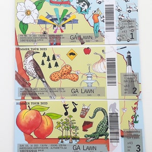 Phish Alpharetta 2023 Ticket Stub phan art phish stubs phish art image 2