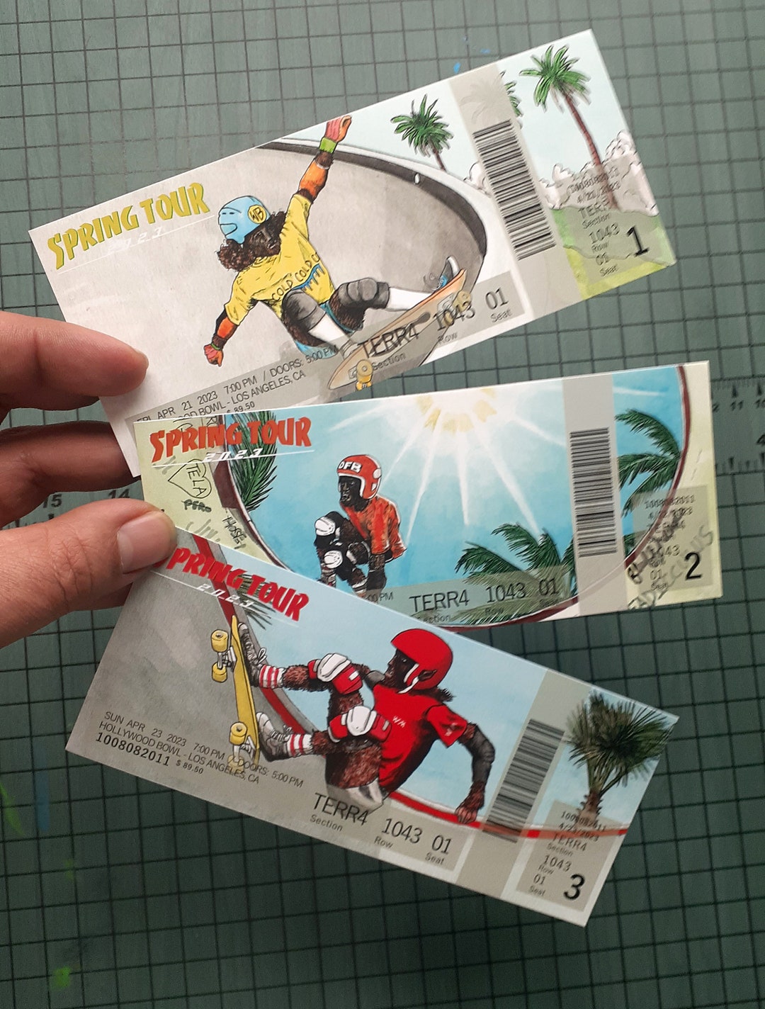 Phish Hollywood Bowl 2023 Ticket Stub Phan Art Phish Art Phish Stubs Etsy