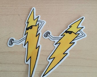 Lazy Lightning vinyl sticker 2 pack Grateful Dead sticker GD lightning sticker