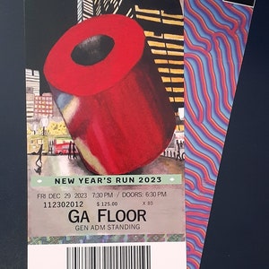 Phish MSG New Year's Run 2023 Ticket Stub phan art Madison Square Garden NYE gamehendge image 4
