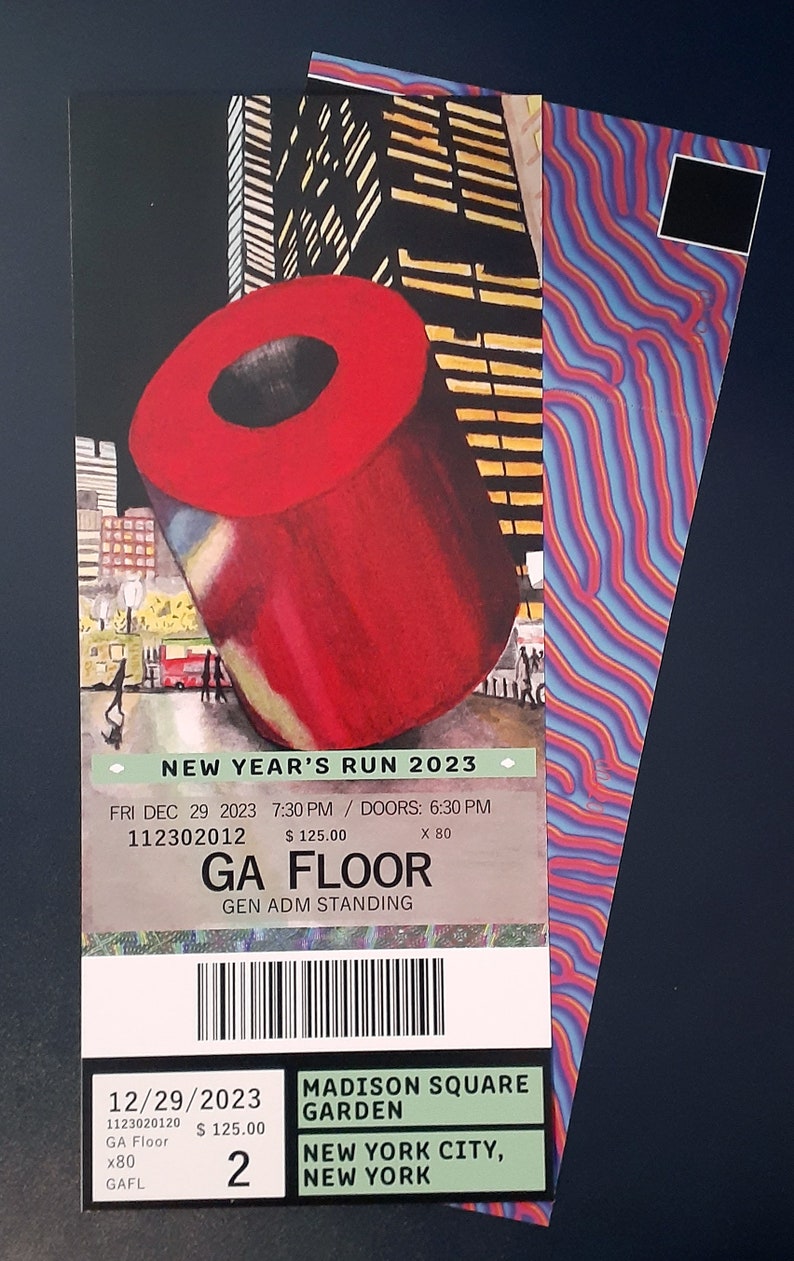 Phish MSG New Year's Run 2023 Ticket Stub phan art Madison Square Garden NYE gamehendge image 4