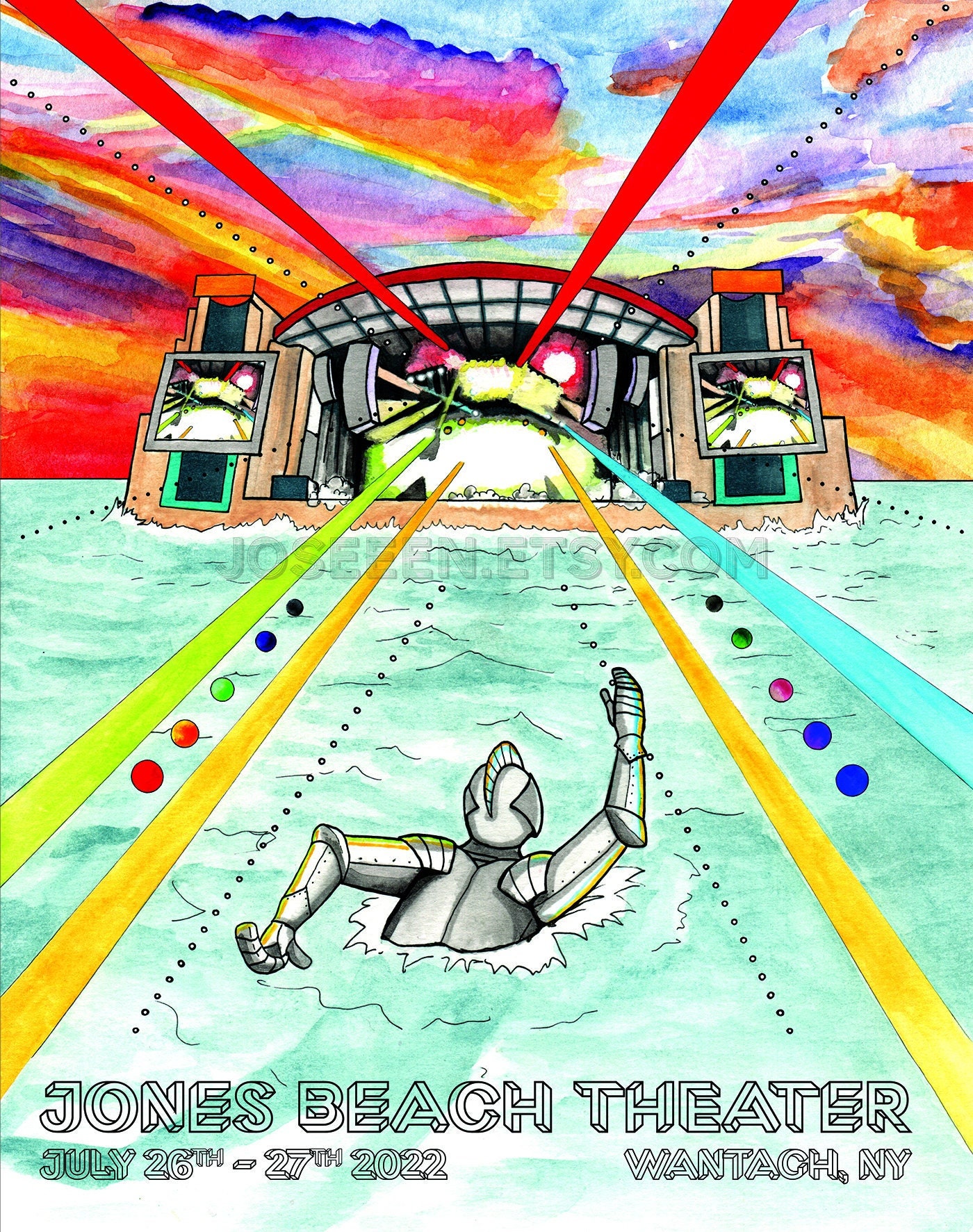 phish ポスター Phish Poster 7/28-8/5 2023 MSG Spusta Madison Square Garden