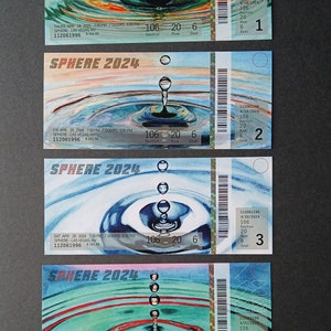 Billet Phish Sphere Las Vegas Run 2024 Stub phan art phish stub billet hameçonnage image 10