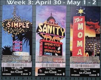 Phish Sphere 2026 Week 3 Ticket Stub phan art phishart