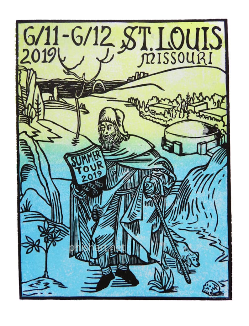 Phish St. Louis 2019 block print image 4