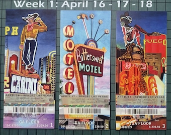 Phish Sphere 2026 Week 1 Ticket Stub phan art phishart