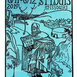 Phish St. Louis 2019 block print image 5