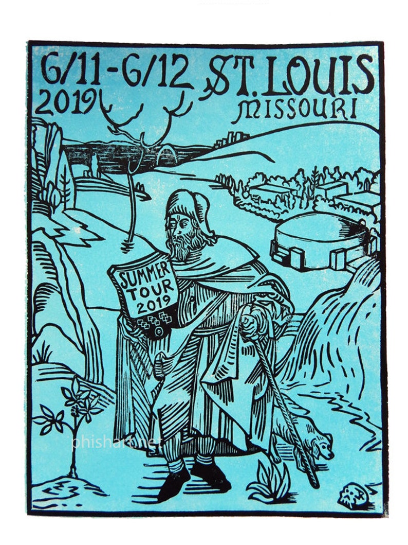 Phish St. Louis 2019 block print image 5