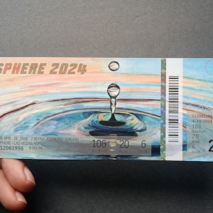 Billet Phish Sphere Las Vegas Run 2024 Stub phan art phish stub billet hameçonnage image 7