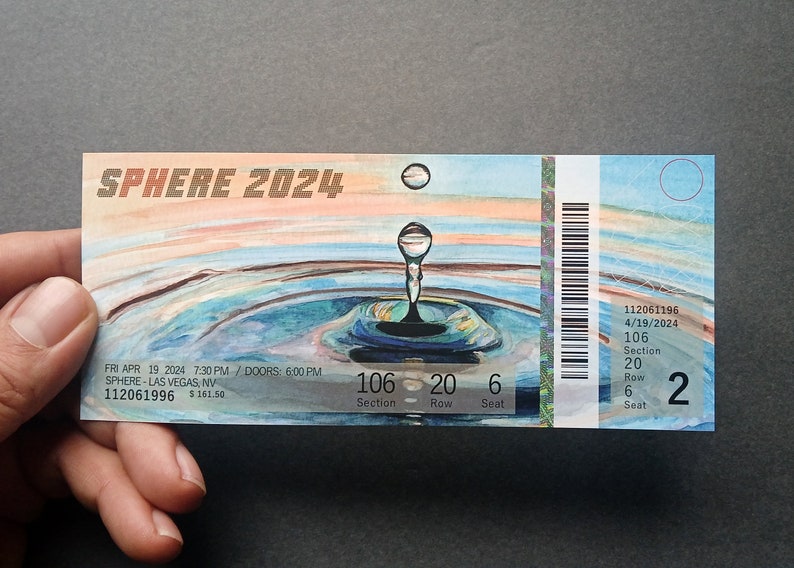 Phish Sphere Las Vegas Run 2024 Ticket Stub phan art phish stub phish ticket image 7