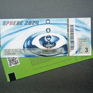 Billet Phish Sphere Las Vegas Run 2024 Stub phan art phish stub billet hameçonnage image 4