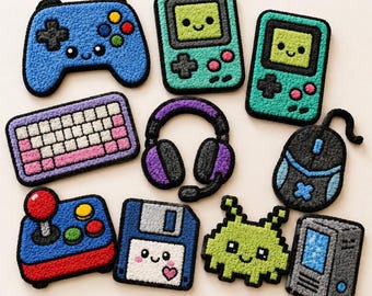 10 Gaming Coaster Patterns Printable PDF / Punch Needle / Tufting Templates