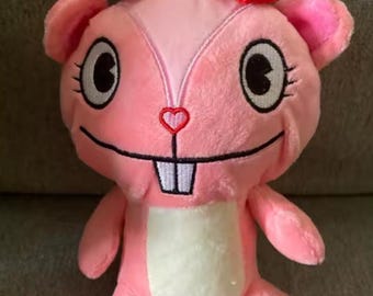 Pink Cute Bunny Plush Toy with Bow – Sweet Smiling Stuffed Animal – Soft Kawaii Character Doll – Gift for Kids & Collectors 20cm