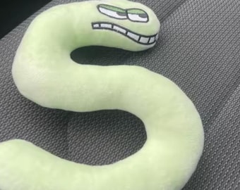 Green Letter S Plush Toy | Cute Alphabet Stuffed Pillow | Soft Cartoon Letter Plush | Kids Room Decor | Educational Gift for Toddlers 23cm
