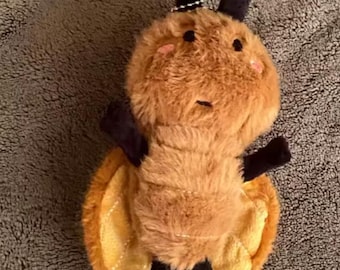 Cute Plush Bee Keychain, Kawaii Bumblebee Bag Charm, Handmade Fuzzy Bee Plushie, Adorable Bee Gift for Kids & Friends 20cm