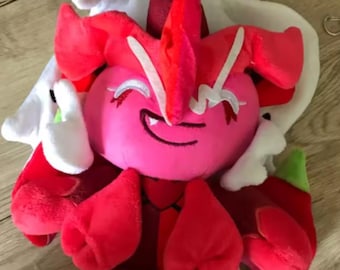 Red Fantasy Plush Doll | Cute Chibi Plushie | Kawaii Anime Inspired Stuffed Toy | Soft Collector Plush Gift 25cm