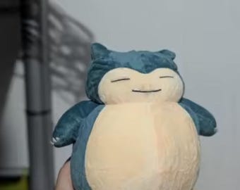 Peluche ispirato a Snorlax – Grande cuscino morbido con personaggio anime, regalo per gamer, decorazione per la stanza 30 cm