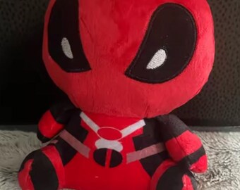 Cute Red Superhero Plush Toy | Soft Stuffed Character Doll | Kids Novelty Gift | Movie Inspired Teddy 20cm