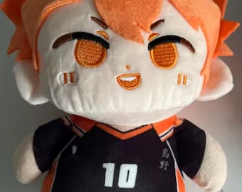 Cute Anime Volleyball Plush Doll Orange Hair Chibi Stuffed Toy – Kawaii Sports Character Plushie – Gift for Anime Fans 23cm