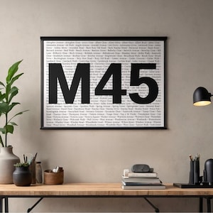 M45 Whitefield/Radcliffe Manchester-landschapsmat matte kunstafdruk