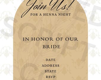 Südasiatische Haldi/Henna Party einladen