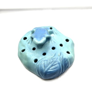 Cerámica vintage de rana azul de Van Briggle