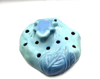 Vintage Van Briggle Blue Frog poterie