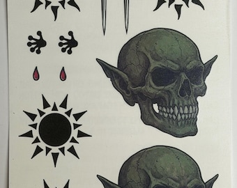 Carl Tattoo Set – Kobold, Desperado, Emberus & Aussterben Sigils